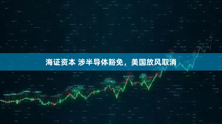 海证资本 涉半导体豁免，美国放风取消